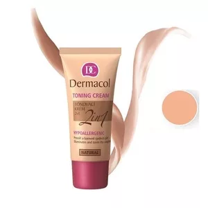 Dermacol Toning Cream 2in1 Hypoallergenic krem nawilżający i podkład do twarzy Natural 30ml