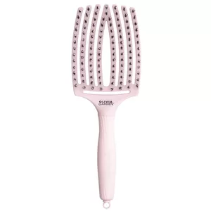 Olivia Garden Fingerbrush Combo Pastel Pink, szczotka z włosiem dzika, duża, różowa