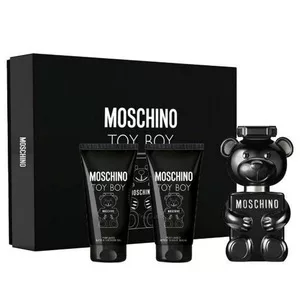Moschino Toy Boy zestaw prezentowy dla mężczyzn: woda perfumowana 50ml + żel pod prysznic 50ml + balsam po goleniu 50ml