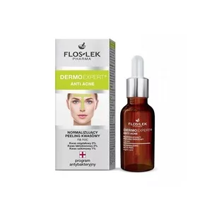 FlosLek Dermo Expert Anti Acne normalizujący peeling kwasowy na noc 30ml