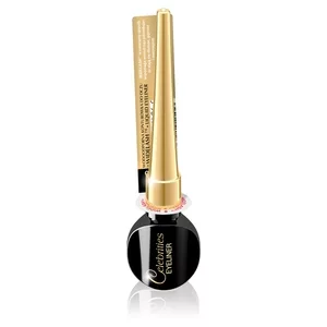 Eveline Celebrities, ultraprecyzyjny eyeliner w kałamarzu z widelash, czarny, 3ml