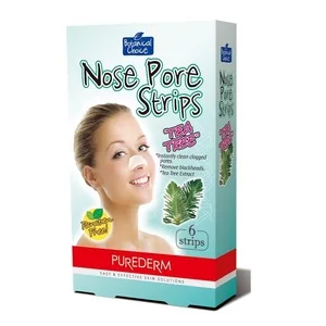 Purederm Nose Pore Strips Tea Tree oczyszczające plastry na nos 6szt.