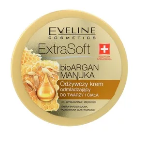 Eveline Extra Soft Bio, odżywczy krem odmładzjący do twarzy i ciała, 200ml
