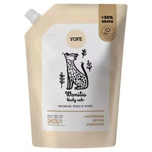 Yope, mydło w płynie, wanilia biały cedr, 600ml refill