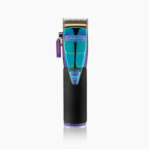 BaByliss PRO metalowa maszynka do strzyżenia BOOST+, Tęczowa, fryzjerska, cyfrowy silnik, do włosów