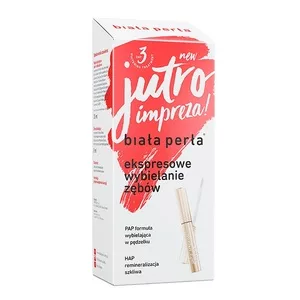 Biała Perła Jutro impreza! zestaw do wybielania zębów w domu pasta do zębów 30ml + żel wybielający 8ml