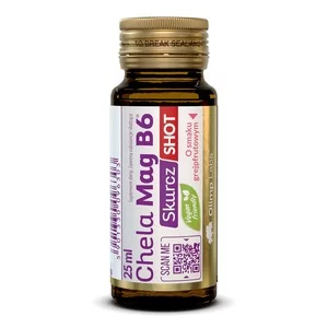 Olimp Labs Chela-Mag B6 Skurcz SHOT ampułka magnezowo-potasowa na skurcze mięśni, witaminy B, grapefruit 25ml