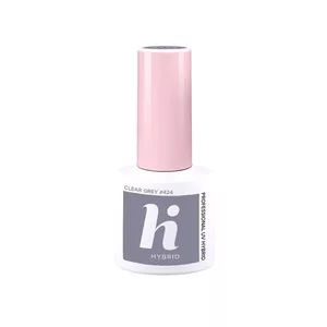 hi hybrid, lakier hybrydowy, 5ml, #424 Clear Grey