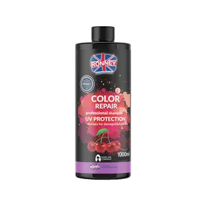 Ronney Professional Shampoo Color Repair Cherry UV Protection, Szampon do włosów farbowanych WIŚNIOWY 1000ml