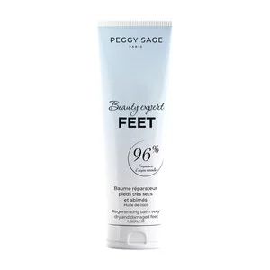 Peggy Sage, balsam regeneracyjny na bardzo suche i uszkodzone stopy, olej kokosowy, 100ml