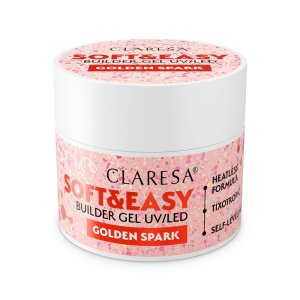 Claresa Soft& Easy Builder Gel żel budujący Golden Spark 45g