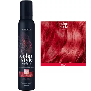 Indola Profession Color Style Mousse, pianka koloryzująca, czerwony, 200ml