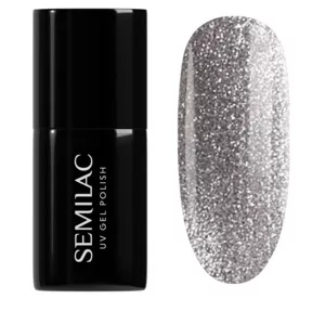 Semilac Winter Wonderland, lakier hybrydowy, 951 Silver Magnetic, 7ml
