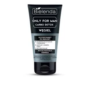 Bielenda Only For Men - Carbo Detox - Oczyszczający żel Do Mycia Twarzy, 150ml