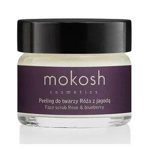 Mokosh, aktywny peeling do twarzy, róża z jagodą, 15ml