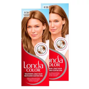 Londa Color, Farba do włosów beżowy blond 8/38, dwupak