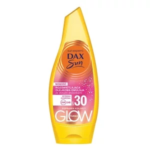 Dax Sun Rozświetlająca olejkowa emulsja ze złotymi drobinkami SPF30 175ml