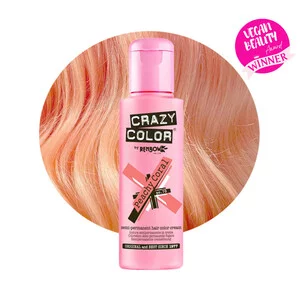 Crazy Color, toner odżywczy do włosów, Peachy Coral - brzoskwiniowy koral, nr 70, 100ml
