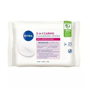 Nivea 3w1 łagodzące chusteczki do demakijażu 25szt.