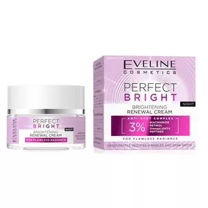 Eveline Cosmetics Perfect Bright rozjaśniający krem odmładzający na noc 50ml