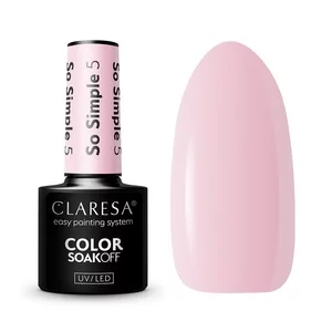 Claresa Color Soak Off UV/LED So Simple lakier hybrydowy 5 5g