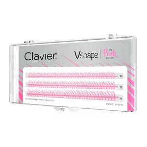 Clavier Vshape Colour Edition kępki rzęs Pink Mix