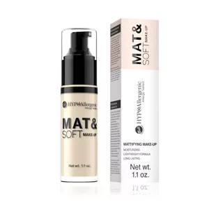 Bell HYPOAllergenic Mat&Soft Make-Up, podkład matujący, 01, 30g