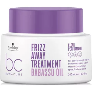 Schwarzkopf BC Frizz Away, wygładzająca maska do włosów z olejem babassu, 200ml
