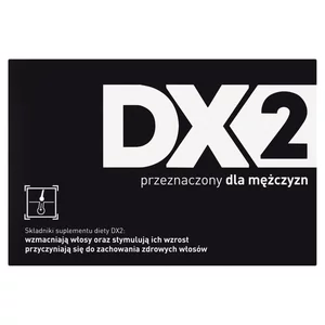 DX2 Suplement diety dla mężczyzn na mocne włosy, 30 kapsułek