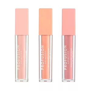 ProFusion, paleta 3 błyszczyków do Ust, Nudes, 3x5ml