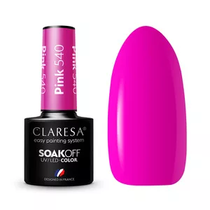 Claresa, Lakier hybrydowy, PINK 540, 5g