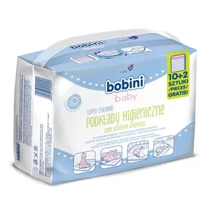 Bobini Bobini Baby podkłady higieniczne dla niemowląt i dzieci 12szt