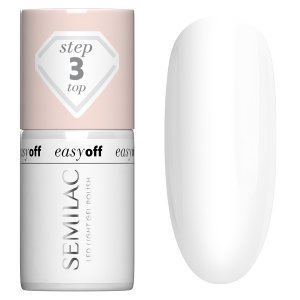 Semilac Easy Off Led Light, top do lakieru do paznokci, 7ml
