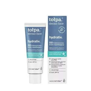 Tołpa Dermo Face Hydrativ, BB hialuronowy krem nawilżający, dzień, SPF 30, 40ml