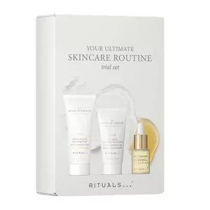 Rituals Your Ultimate Skincare Routine zestaw pianka oczyszczająca 30ml + booster z bakuchiolem 6.5ml + lekki krem nawilżający 15ml