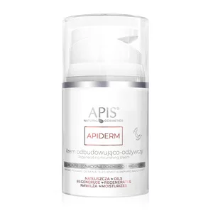 Apis Apiderm, Krem odbudowująco-odżywczy do twarzy na noc, 50ml