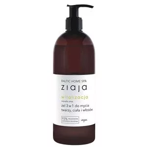 Ziaja Baltic Home Spa Witalizacja, żel do mycia ciała i włosów 3w1, 500ml