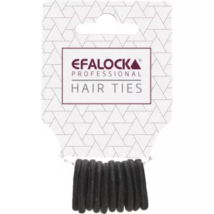 Efalock, gumki do włosów mini, czarne 10szt., ref. 14102387