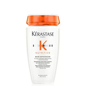 Kerastase Nutritive Satin Riche, wzbogacona kąpiel, szampon do włosów grubych, 250ml