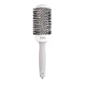 Olivia Garden Expert Blowout Shine, szczotka do modelowania i suszenia włosów, White&Grey 45mm
