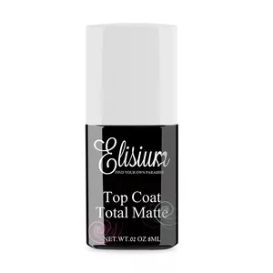 Elisium, baza pod lakiery hybrydowe Top Coat Total Matte, 9g