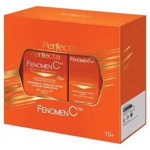 Perfecta Fenomen C zestaw przeciwzmarszczkowy krem do twarzy 70+ 50ml + przeciwzmarszczkowy krem pod oczy i na powieki 15ml