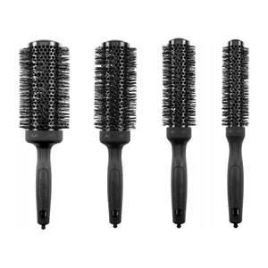 Olivia Garden Expert Blowout Speed Black Label Set, szczotki do włosów, 4 szt. 25+35+45+55, ref. 203ID2130