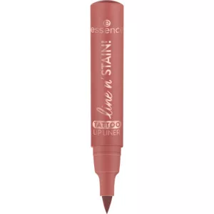 Essence Line N' Stain! Tattoo Lip Liner, długotrwała konturówka w płynie do ust, 02 - Must Have Brown, 2.5ml