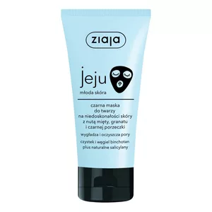 Ziaja Jeju, czarna maska do twarzy na niedoskonałości skóry, 50ml