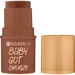 Essence Baby Got Bronze Bronzing Stick, bronzer w sztyfcie dający efekt opalonej cery, 40 - hazelnut hug, 5.5g