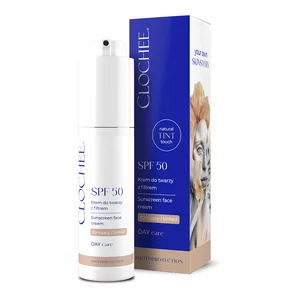 Clochee SPF50, krem do twarzy z filtrem, tonujący, 50ml
