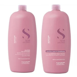 Alfaparf Milano Semi di Lino Moisture, zestaw XL nawilżający do włosów suchych, szampon + odżywka