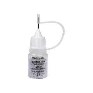 Peggy Sage, drobny brokat z aplikatorem do paznokci, metallic spark
