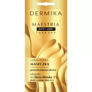 Dermika Maestria, luksusowa maseczka przeciwzmarszczkowa, ekstrakt ze śluzu ślimaka 5%, 7g